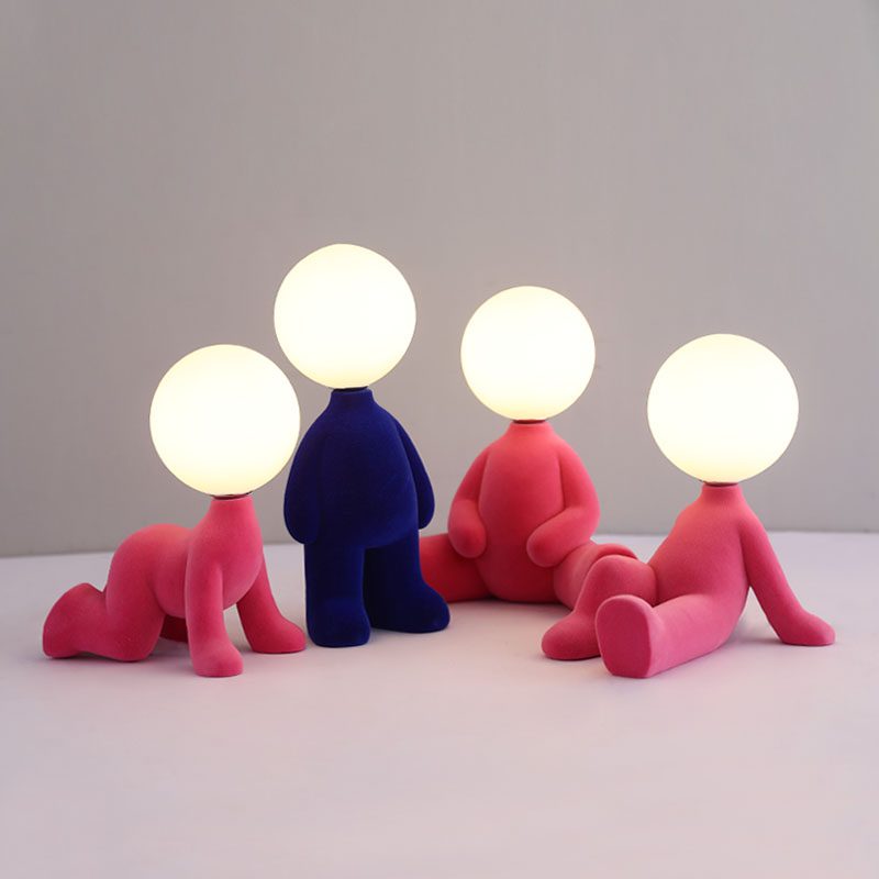 modern-pink-plush-character-table-lamp-unique-animal-resin-led-bedside-light-for-kids-room