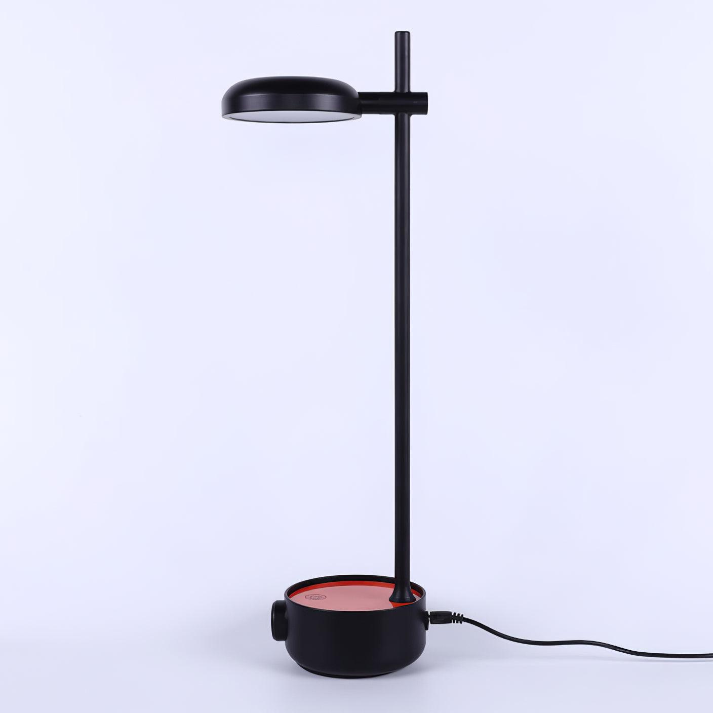 Focal Adjustable LED Desk Lamp with Storage Base and Rotating Head