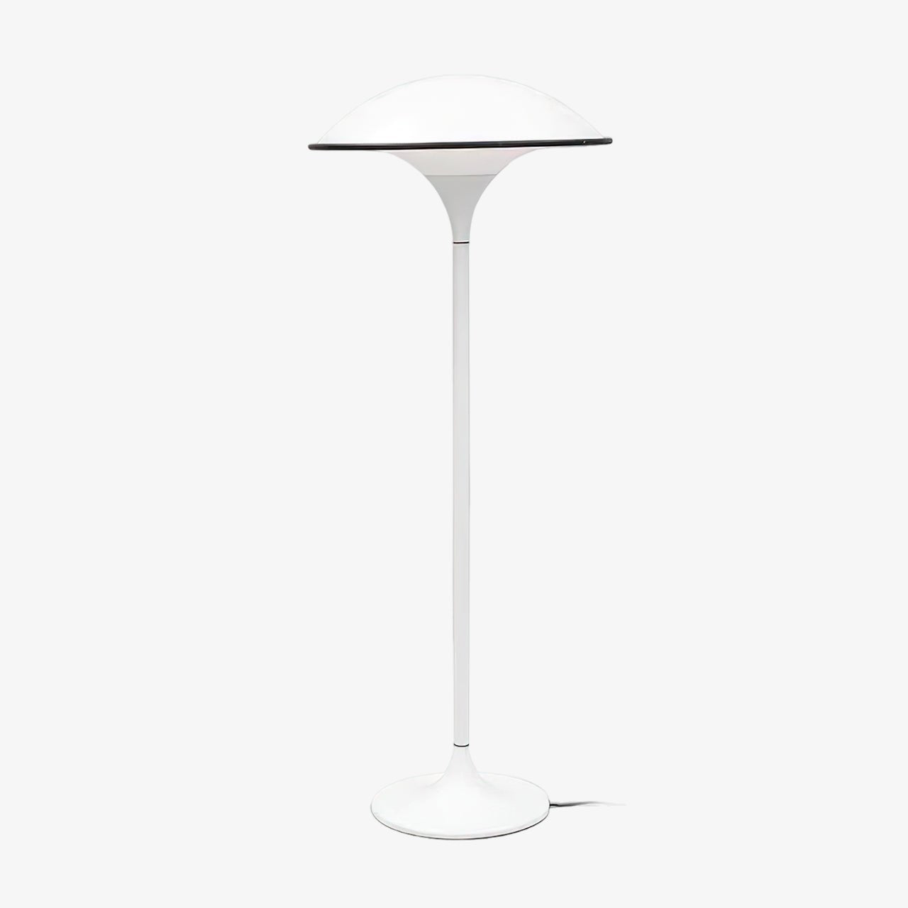 Fontana Modern Standing Lamp with Saucer Shade and Metal Pole for Ambient Lighting