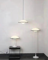 Fontana Modern Standing Lamp with Saucer Shade and Metal Pole for Ambient Lighting
