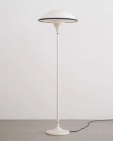 Fontana Modern Standing Lamp with Saucer Shade and Metal Pole for Ambient Lighting
