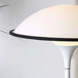 Fontana Modern Standing Lamp with Saucer Shade and Metal Pole for Ambient Lighting