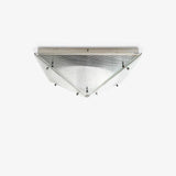 Fragment Textured Glass Ceiling Light Chrome Modern Gothic Architectural LED Lamp