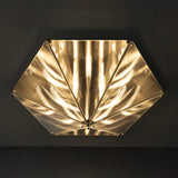Fragment Textured Glass Ceiling Light Chrome Modern Gothic Architectural LED Lamp