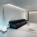 Modern Patterned Glass LED Torchiere Floor Lamp Elegant Gothic Style Standing Light