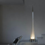 Modern Patterned Glass LED Torchiere Floor Lamp Elegant Gothic Style Standing Light