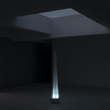 Modern Patterned Glass LED Torchiere Floor Lamp Elegant Gothic Style Standing Light