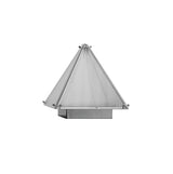Modern Architectural Patterned Glass LED Table Lamp Chrome Finish Bedside Desk Light