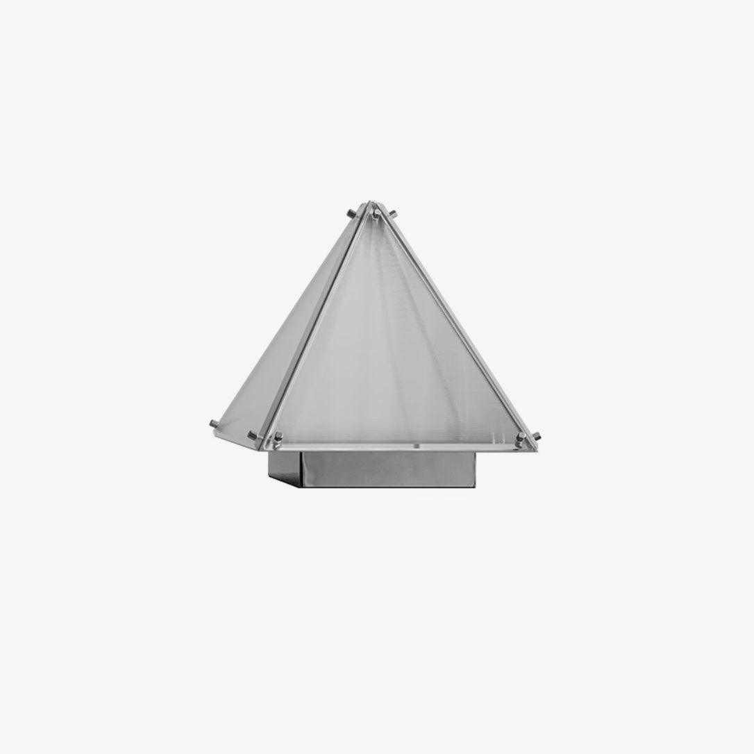 Modern Architectural Patterned Glass LED Table Lamp Chrome Finish Bedside Desk Light