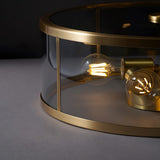 franklin-industrial-brass-and-glass-flush-mount-ceiling-light-for-entryways-and-dining-rooms