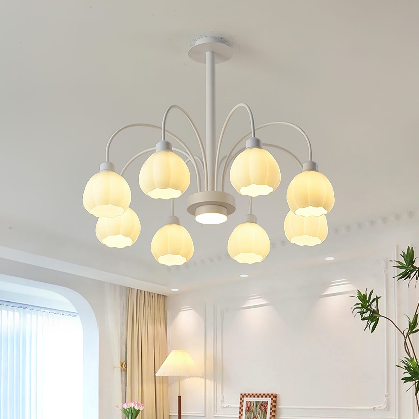 french-cream-bud-chandelier-modern-flower-pendant-multi-arm-ceiling-light-for-living-room