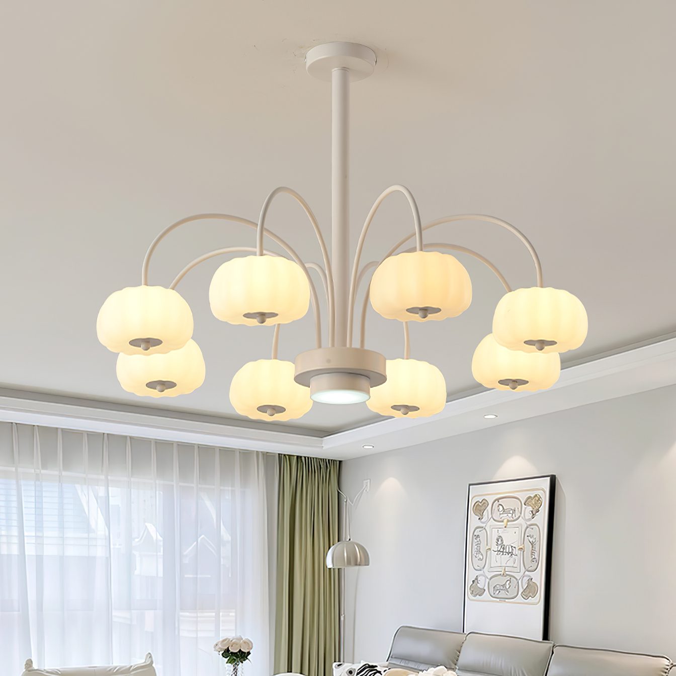 modern-french-cream-pumpkin-chandelier-led-pendant-light-for-bedroom-and-dining-room