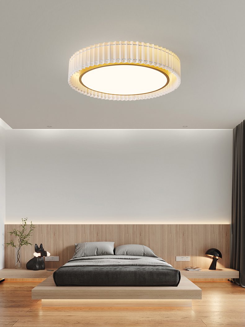 elegant-french-pastoral-pleated-fabric-flush-mount-led-ceiling-light-for-farmhouse-style-home-decor
