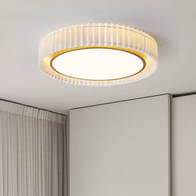 elegant-french-pastoral-pleated-fabric-flush-mount-led-ceiling-light-for-farmhouse-style-home-decor