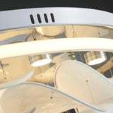 Modern French Petal LED Flush Mount Ceiling Light with Glass Shade