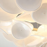 Modern French Petal LED Flush Mount Ceiling Light with Glass Shade