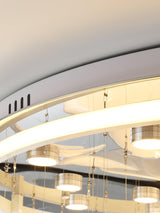Modern French Petal LED Flush Mount Ceiling Light with Glass Shade