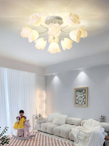 elegant-floral-rose-ceiling-light-fixture-for-romantic-bedroom-decor-white-and-green-finishes