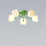 elegant-floral-rose-ceiling-light-fixture-for-romantic-bedroom-decor-white-and-green-finishes