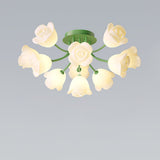 elegant-floral-rose-ceiling-light-fixture-for-romantic-bedroom-decor-white-and-green-finishes