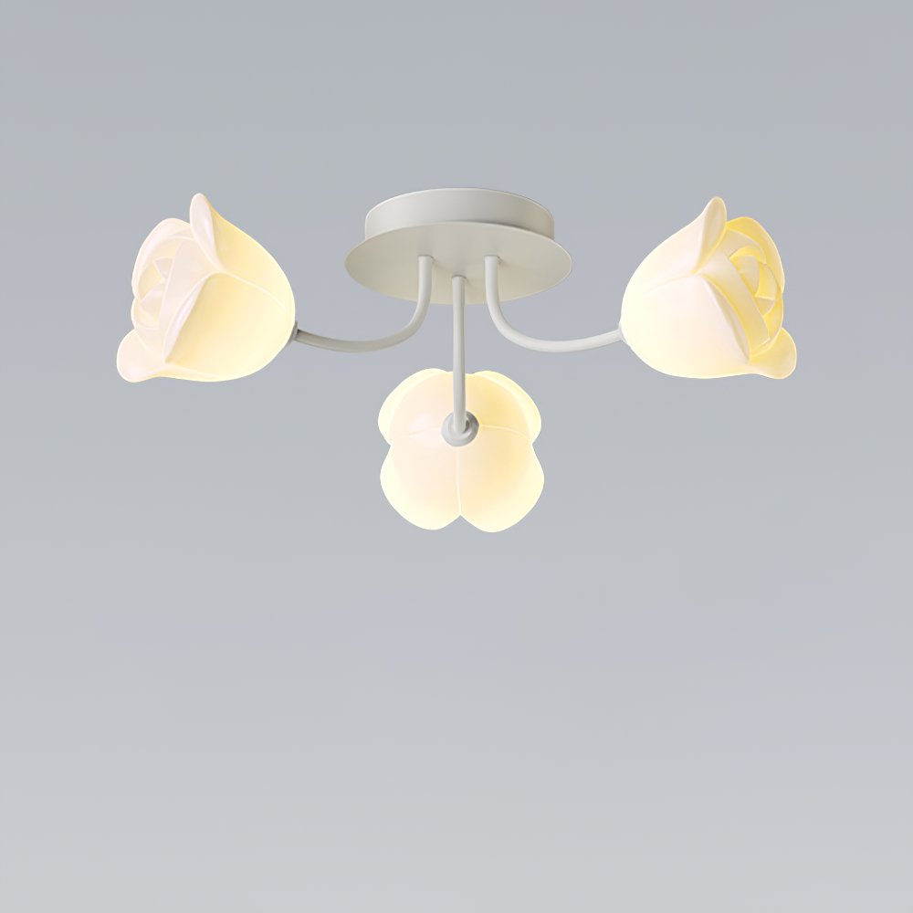 elegant-floral-rose-ceiling-light-fixture-for-romantic-bedroom-decor-white-and-green-finishes