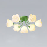elegant-floral-rose-ceiling-light-fixture-for-romantic-bedroom-decor-white-and-green-finishes