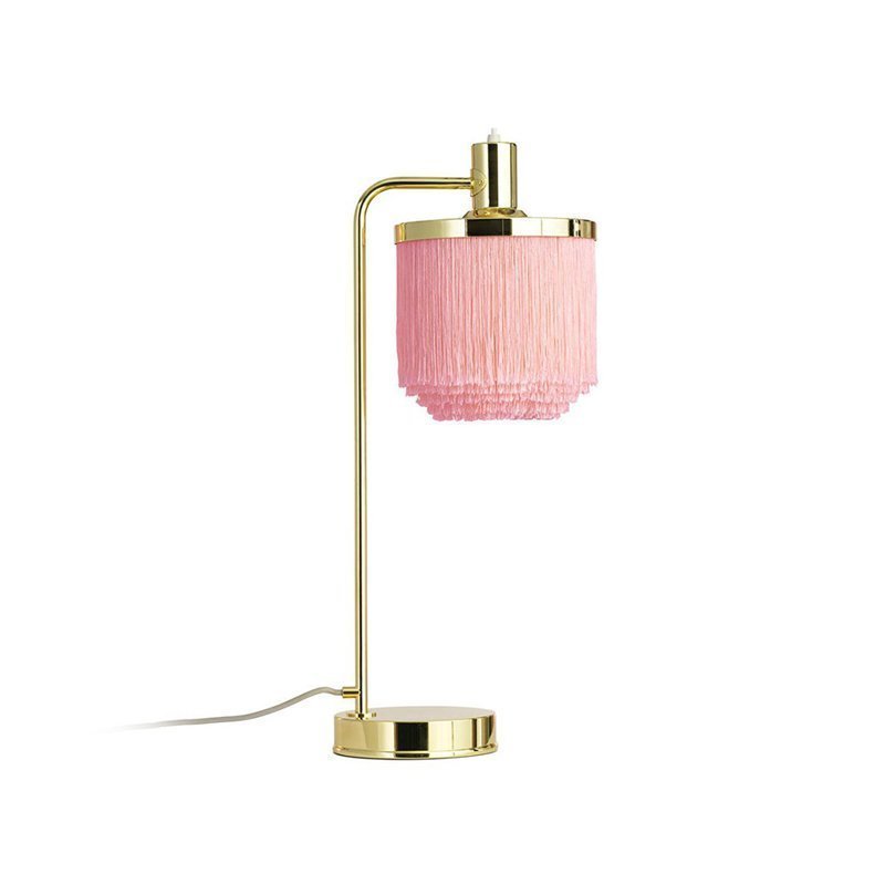modern-nordic-tassel-fringe-table-lamp-with-pink-skirt-and-copper-metal-base