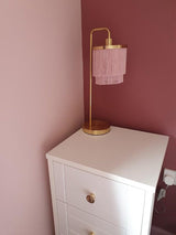 modern-nordic-tassel-fringe-table-lamp-with-pink-skirt-and-copper-metal-base