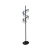 Modern Geometric Fruit Torchiere Floor Lamp with Polished Steel Structure Tall Standing Light