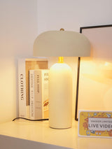 Modern Ceramic Mushroom Table Lamp Fungi Glow Bedside Light for Bedroom and Living Room