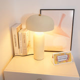 Modern Ceramic Mushroom Table Lamp Fungi Glow Bedside Light for Bedroom and Living Room