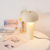 Modern Ceramic Mushroom Table Lamp Fungi Glow Bedside Light for Bedroom and Living Room