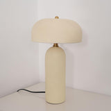 Modern Ceramic Mushroom Table Lamp Fungi Glow Bedside Light for Bedroom and Living Room