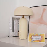 Modern Ceramic Mushroom Table Lamp Fungi Glow Bedside Light for Bedroom and Living Room