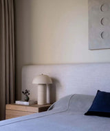 Modern Ceramic Mushroom Table Lamp Fungi Glow Bedside Light for Bedroom and Living Room