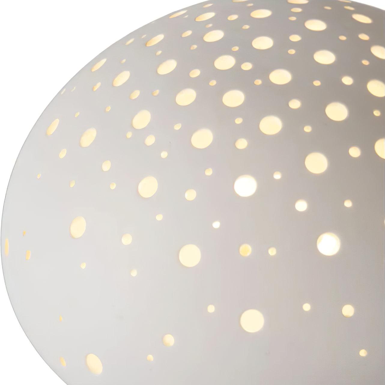 Modern Fungo White Ceramic Mushroom Table Lamp for Bedroom and Elegant Office Lighting Decor