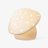 Modern Fungo White Ceramic Mushroom Table Lamp for Bedroom and Elegant Office Lighting Decor