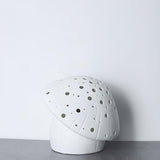 Modern Fungo White Ceramic Mushroom Table Lamp for Bedroom and Elegant Office Lighting Decor