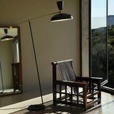G1 Modern Brass Reading Floor Lamp with Dual Light Source and Adjustable Shade