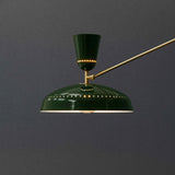G1 Modern Brass Reading Floor Lamp with Dual Light Source and Adjustable Shade