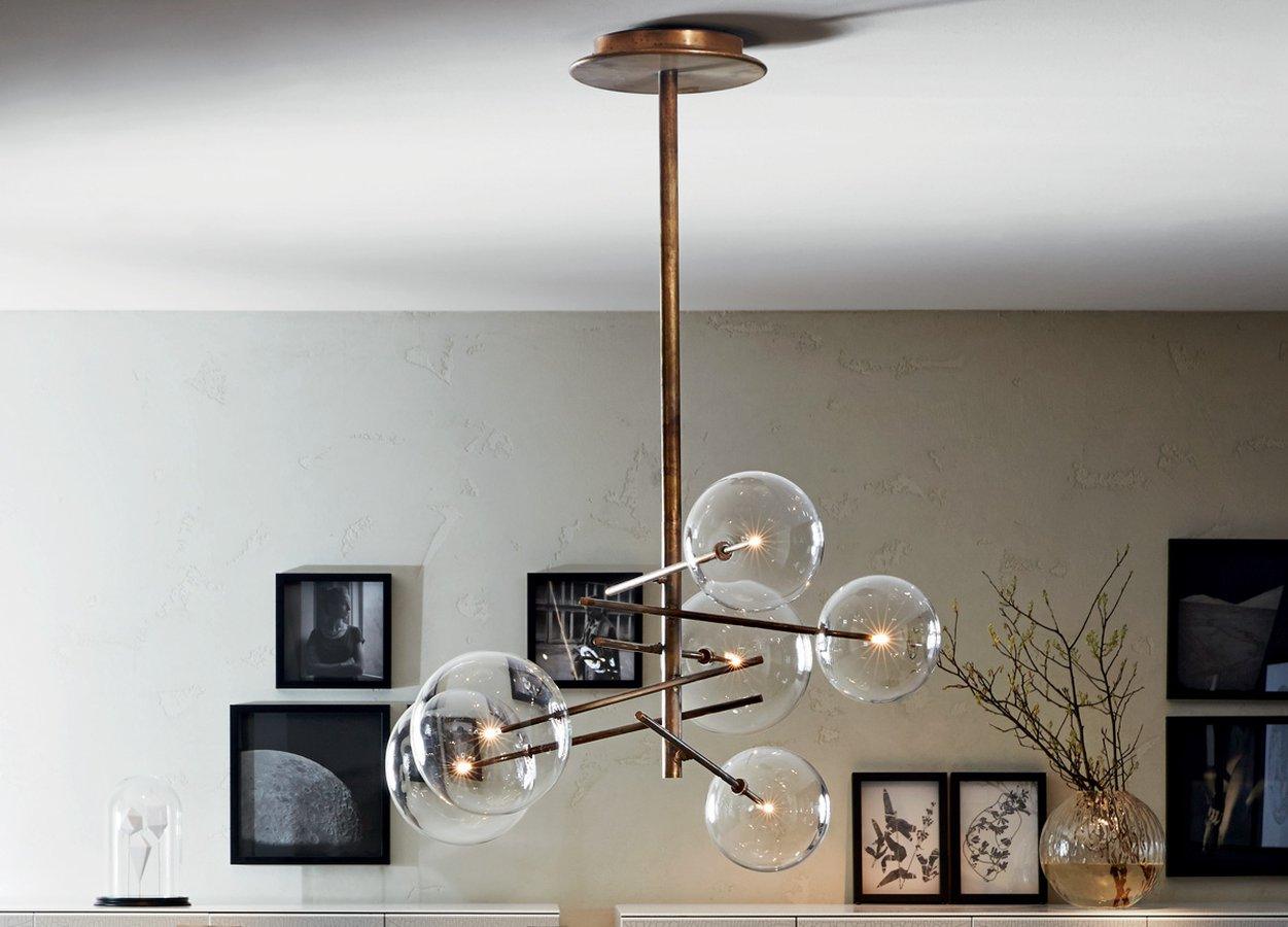 modern-glass-bubble-chandelier-with-burnished-brass-finish-and-led-integrated-lighting