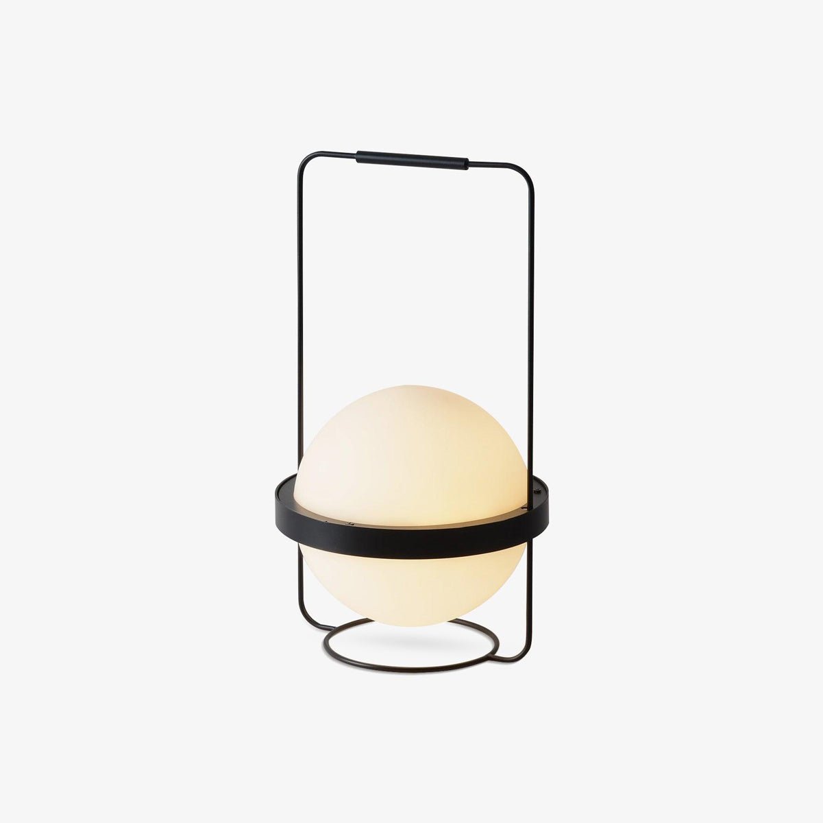 Modern Minimalist LED Table Lamp with Spherical Acrylic Diffuser for Bedside and Office