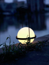 Modern Minimalist LED Table Lamp with Spherical Acrylic Diffuser for Bedside and Office