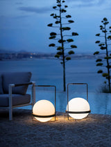 Modern Minimalist LED Table Lamp with Spherical Acrylic Diffuser for Bedside and Office