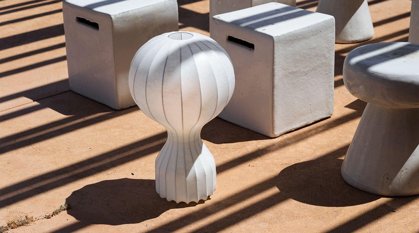 Modern Resin Cocoon Table Lamp Hot Air Balloon Style Soft Diffused Glow Bedside Lighting