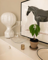 Modern Resin Cocoon Table Lamp Hot Air Balloon Style Soft Diffused Glow Bedside Lighting