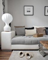Modern Resin Cocoon Table Lamp Hot Air Balloon Style Soft Diffused Glow Bedside Lighting