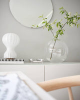 Modern Resin Cocoon Table Lamp Hot Air Balloon Style Soft Diffused Glow Bedside Lighting