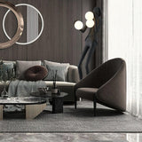 Modern Gentleman Sculpture Standing Floor Lamp with Glowing Glass Globes