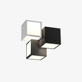 Contemporary Geometric LED Flush Mount Ceiling Lamp for Modern Living Room and Bedroom